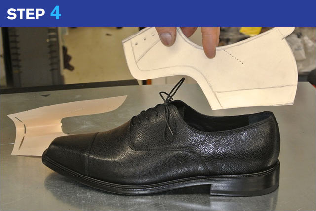 Step 4 - custom made shoes
